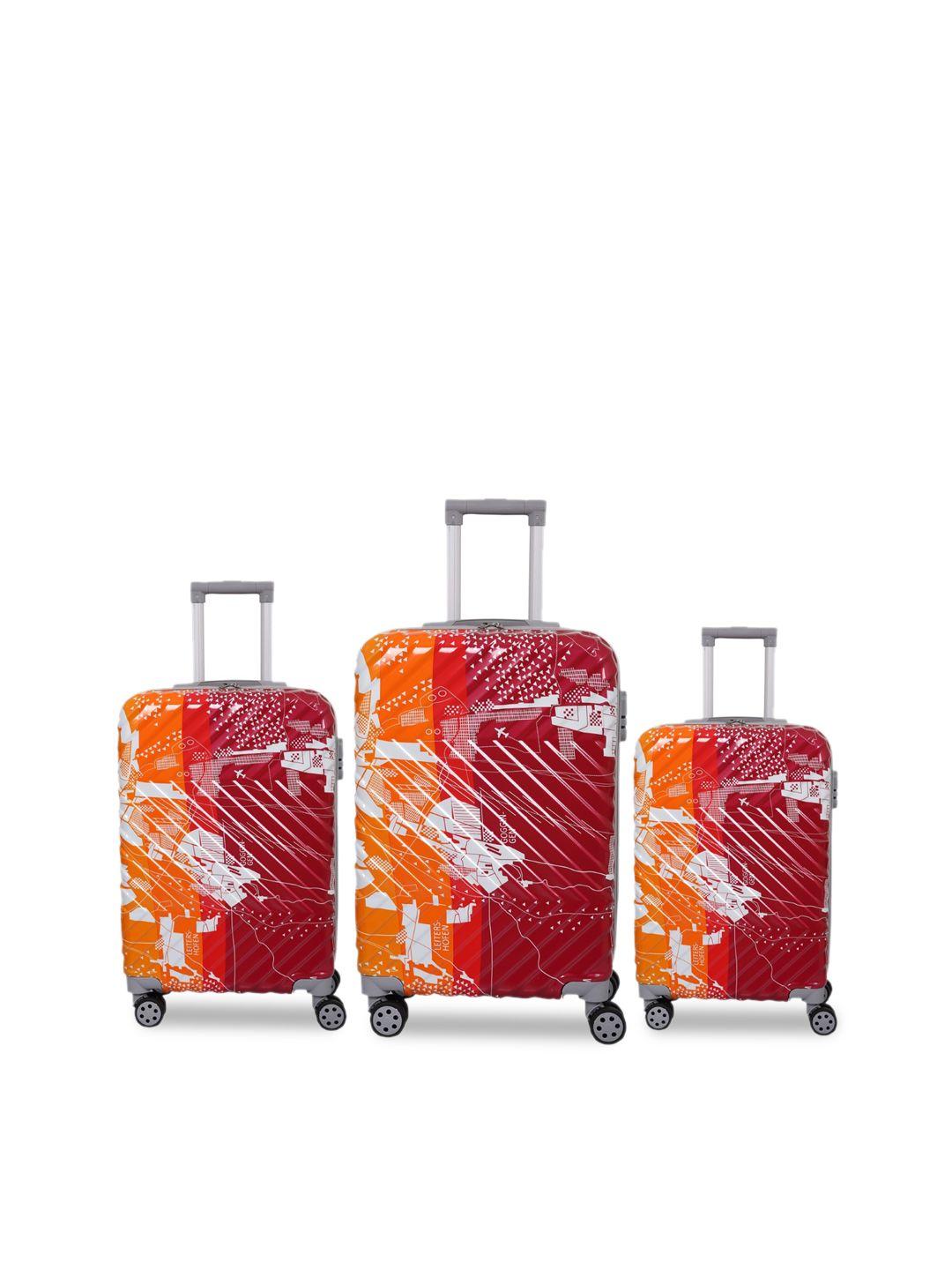 polo class set of 3 red trolley