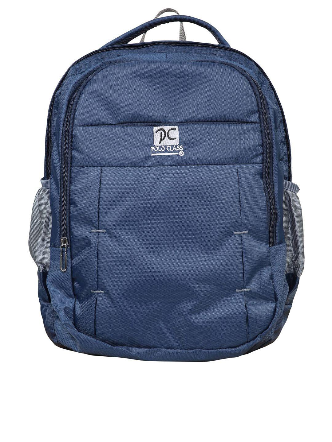 polo class unisex kids navy blue & black laptop bag