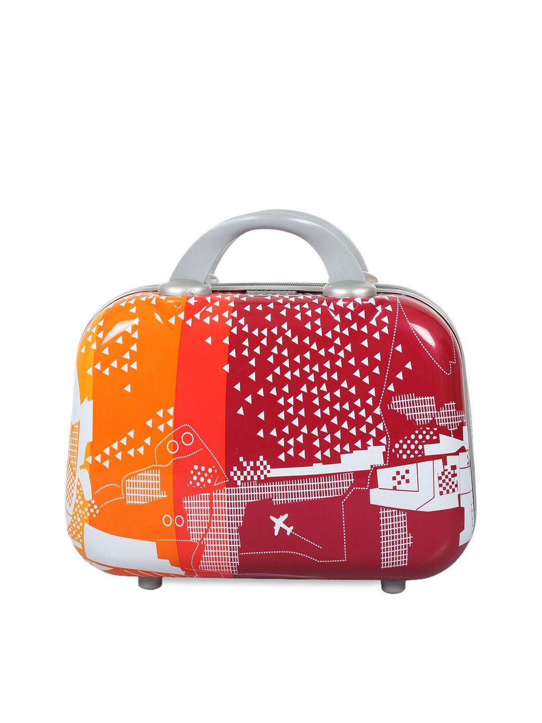 polo class unisex small red & orange vanity bag