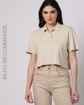 polo cropped t-shirt