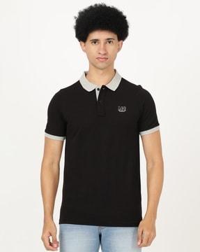 polo neck slim fit t-shirt