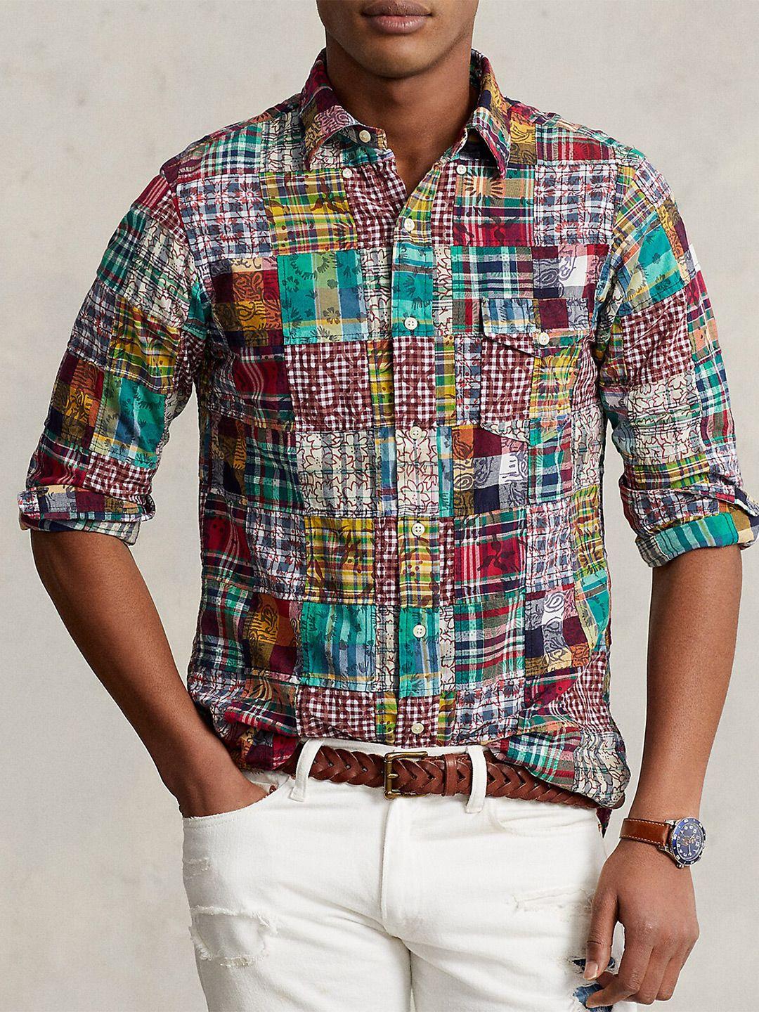 polo ralph lauren abstract printed casual shirt