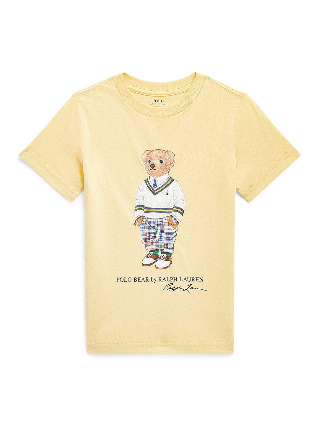 polo ralph lauren boys bear printed cotton t-shirt