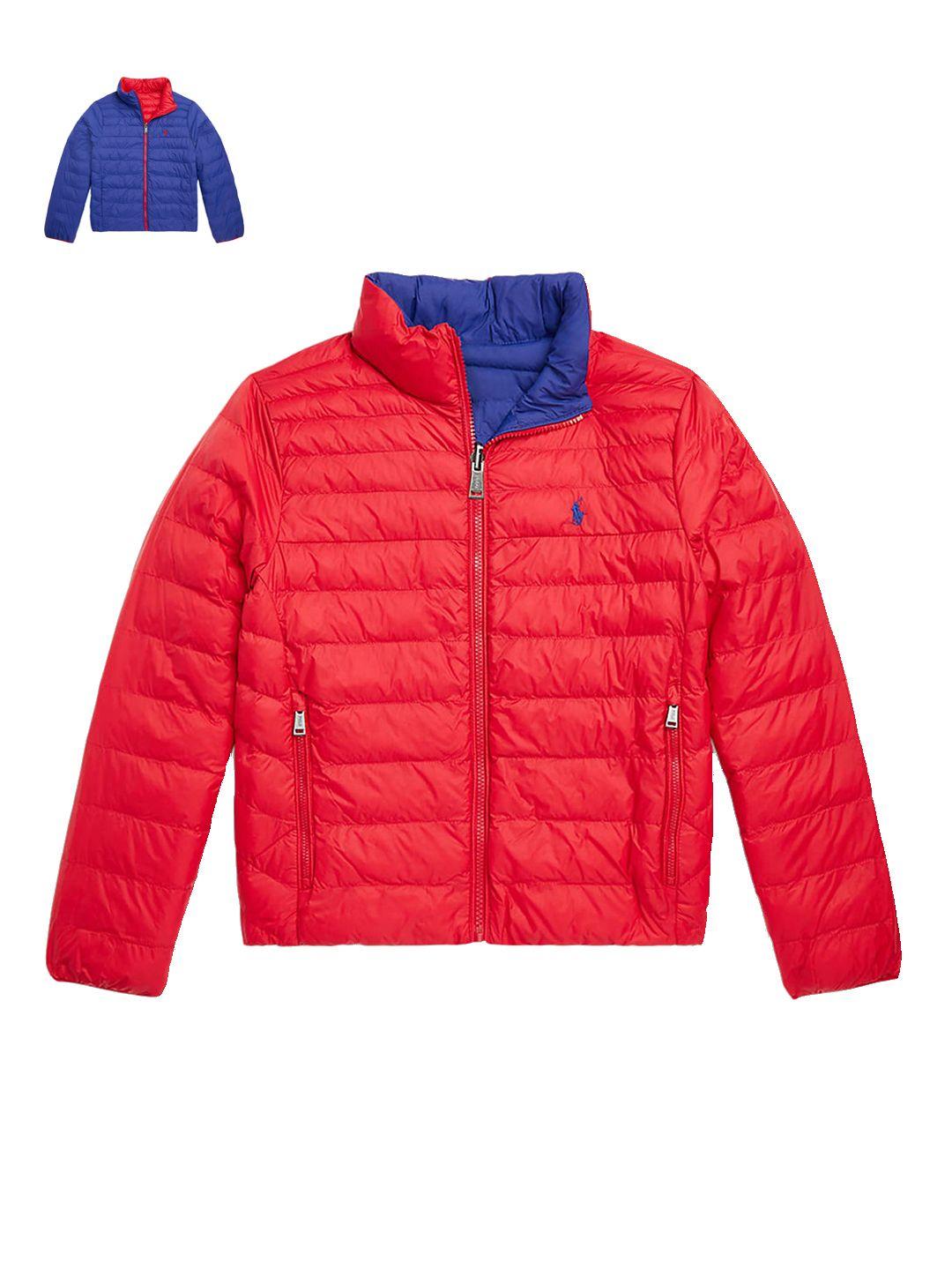 polo ralph lauren boys red blue reversible puffer jacket