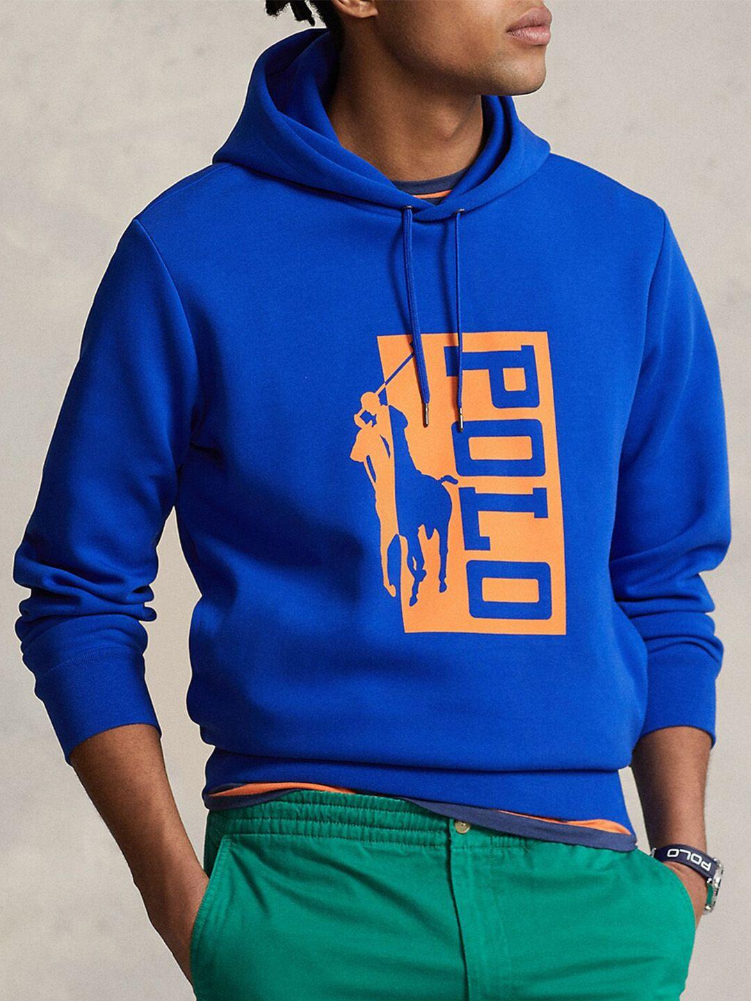 polo ralph lauren brand logo printed cotton pullover sweatshirt