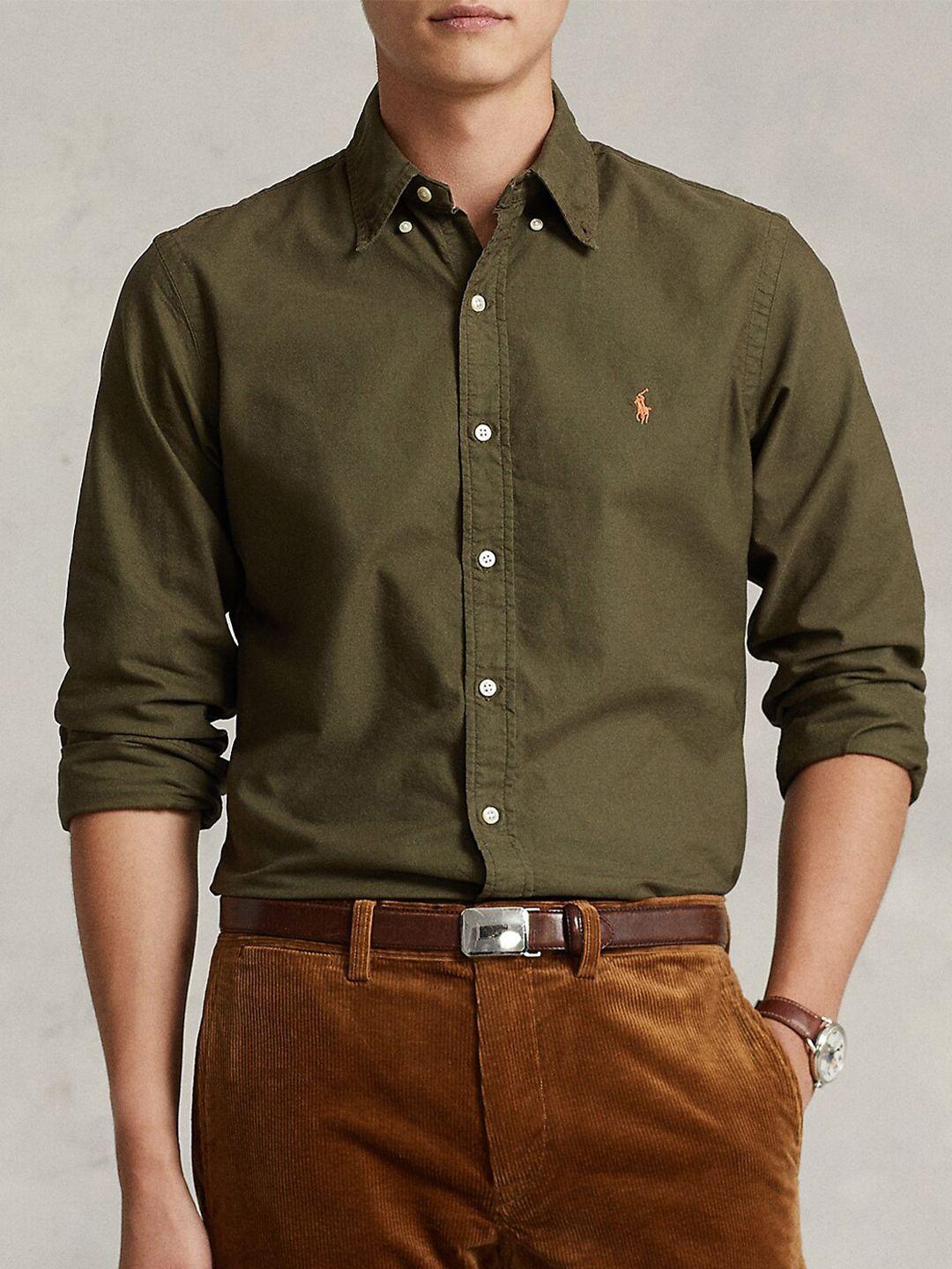polo ralph lauren button-down collar cotton oxford formal shirt