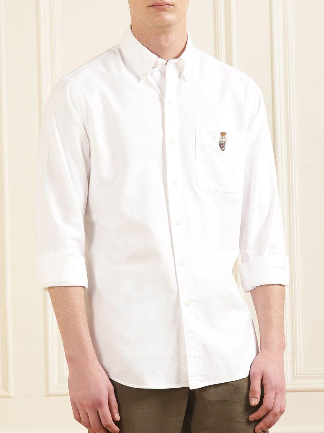 polo ralph lauren logo-printed cotton casual shirt