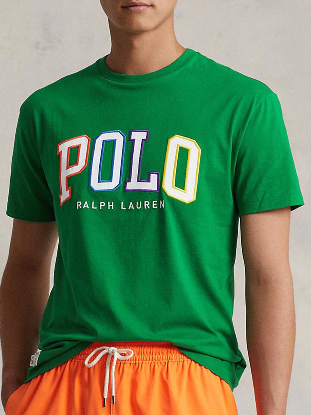 polo ralph lauren men brand logo printed cotton t-shirt