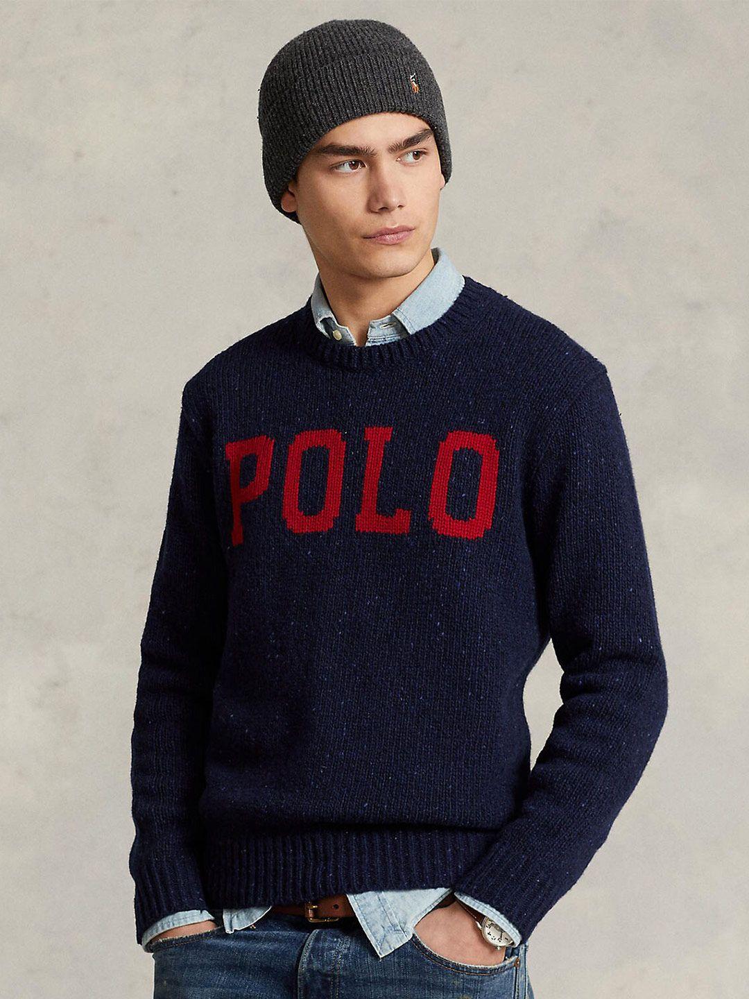 polo ralph lauren men brand logo printed pullover sweater