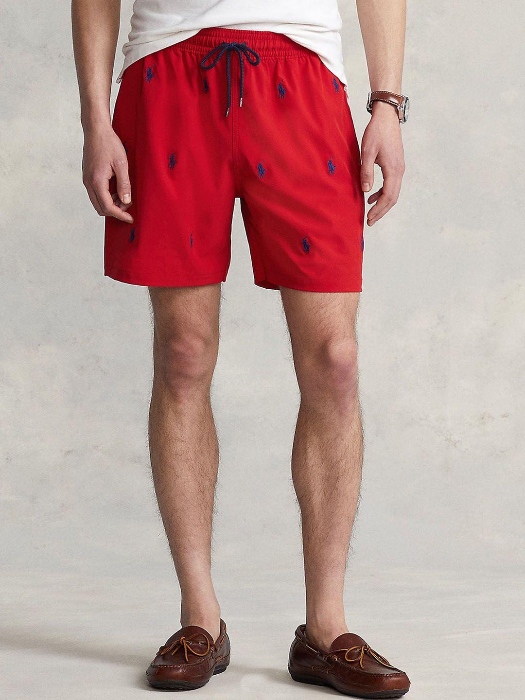 polo ralph lauren men conversational printed cotton swim trunk shorts