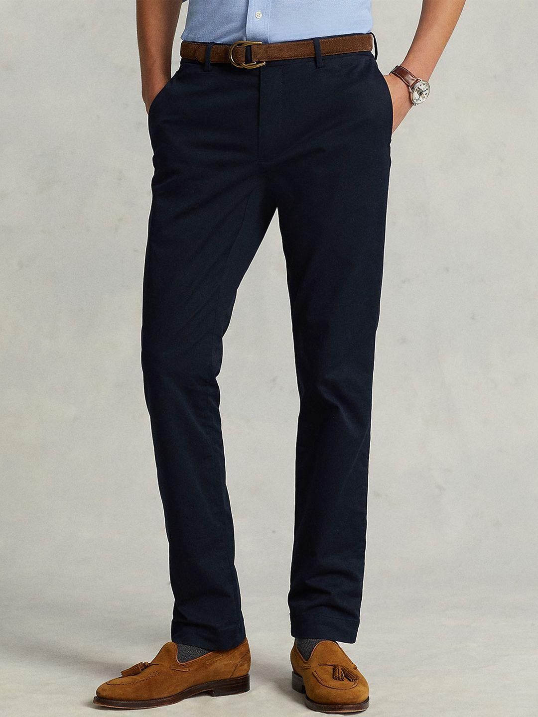 polo ralph lauren men cotton slim-fit formal chinos trouser