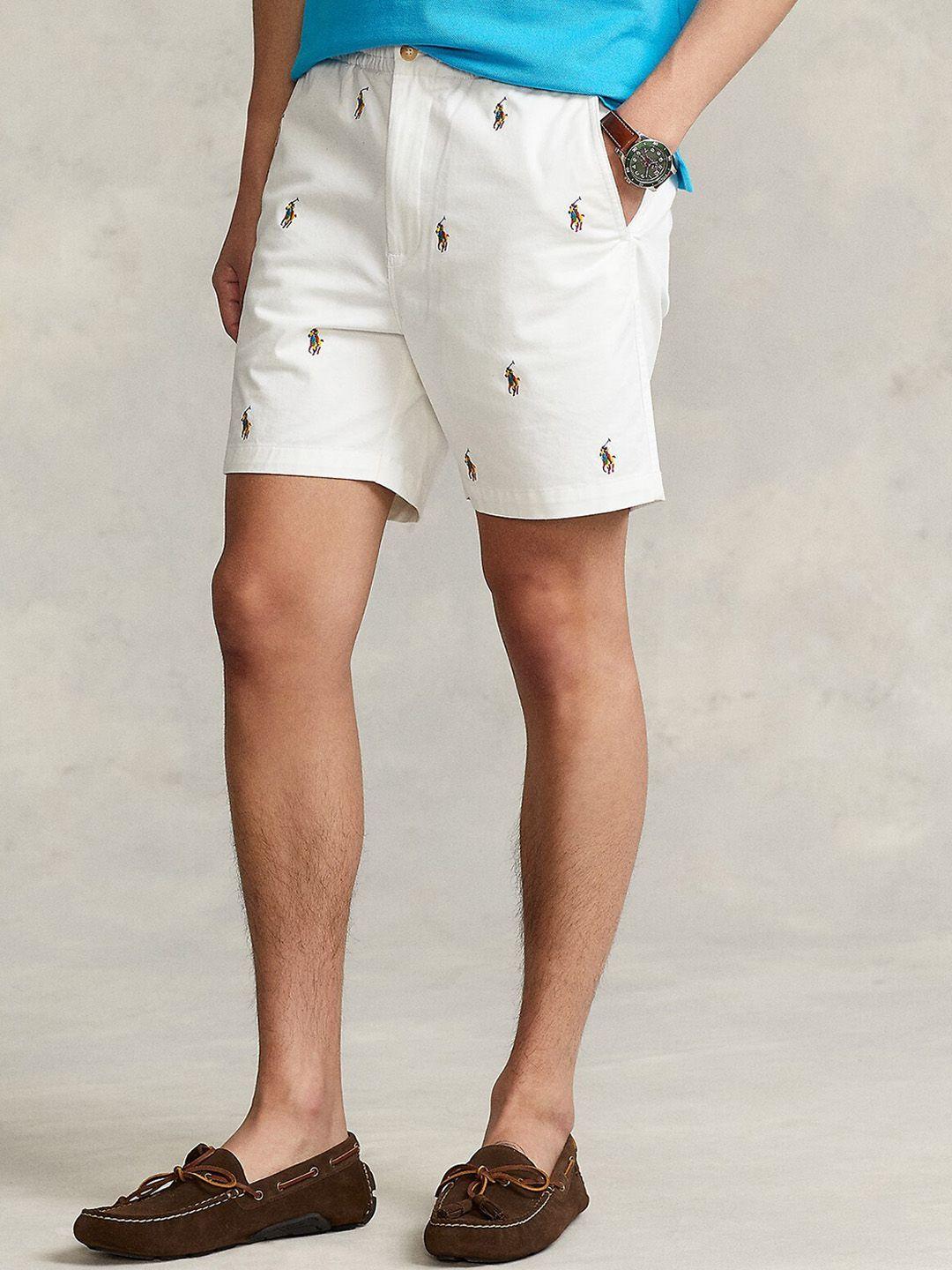 polo ralph lauren men embroidered chino shorts