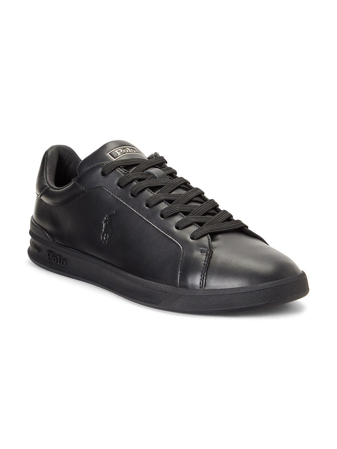 polo ralph lauren men leather lace-ups sneakers