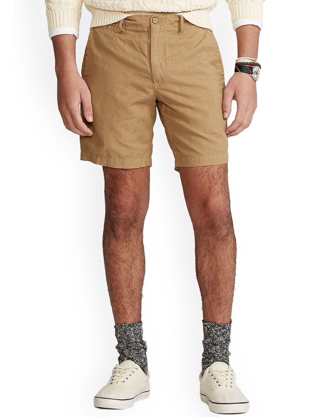 polo ralph lauren men mid-rise straight-fit chino shorts