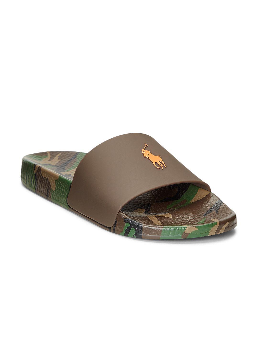 polo ralph lauren men signature pony printed sliders