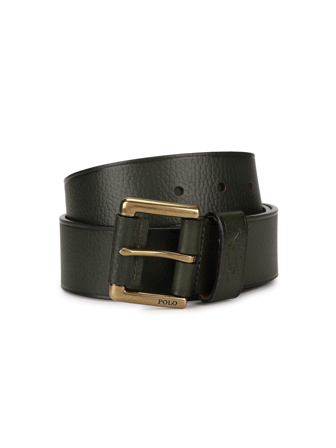 polo ralph lauren men textured leather belt