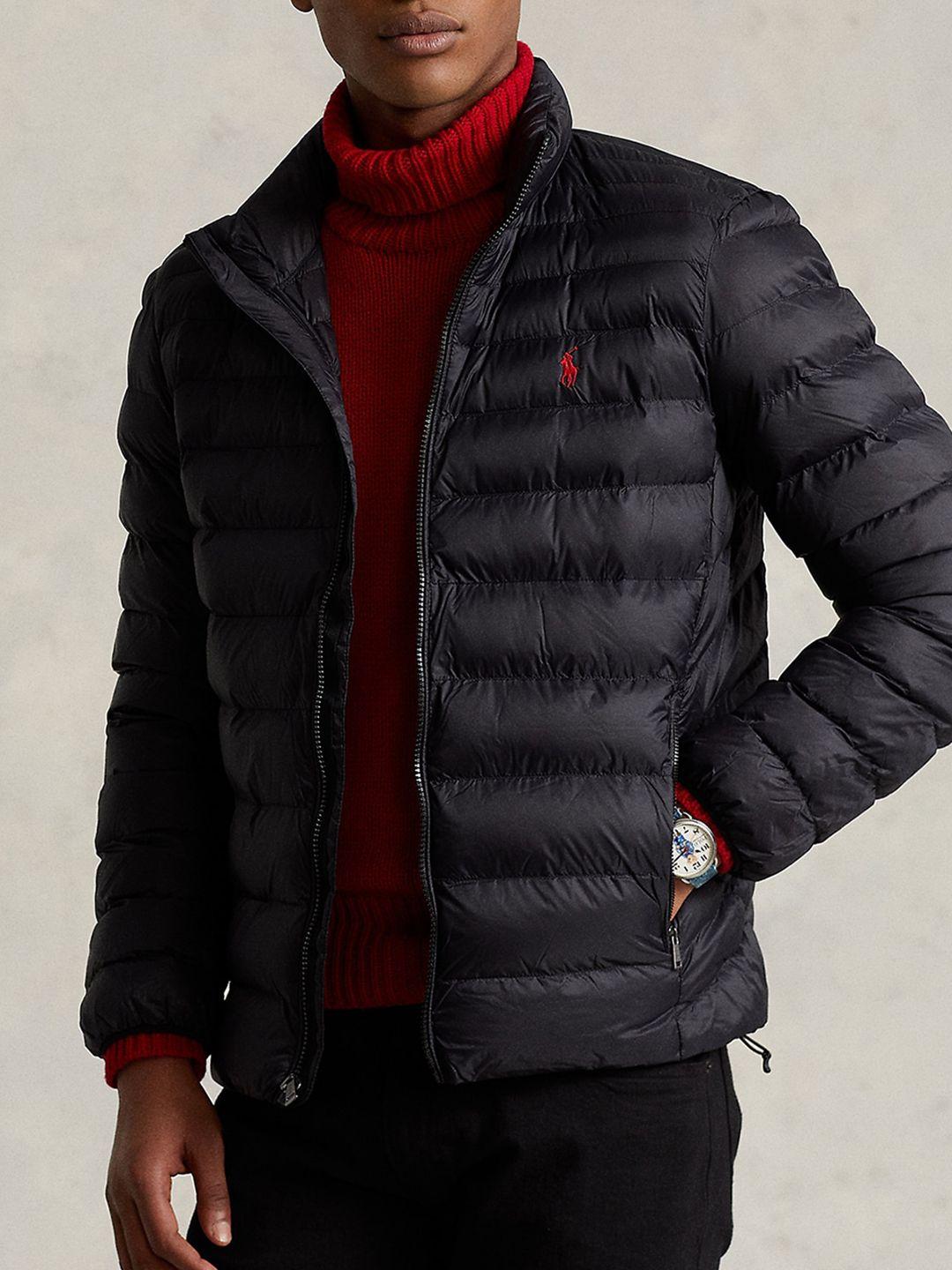 polo ralph lauren mock collar puffer jacket