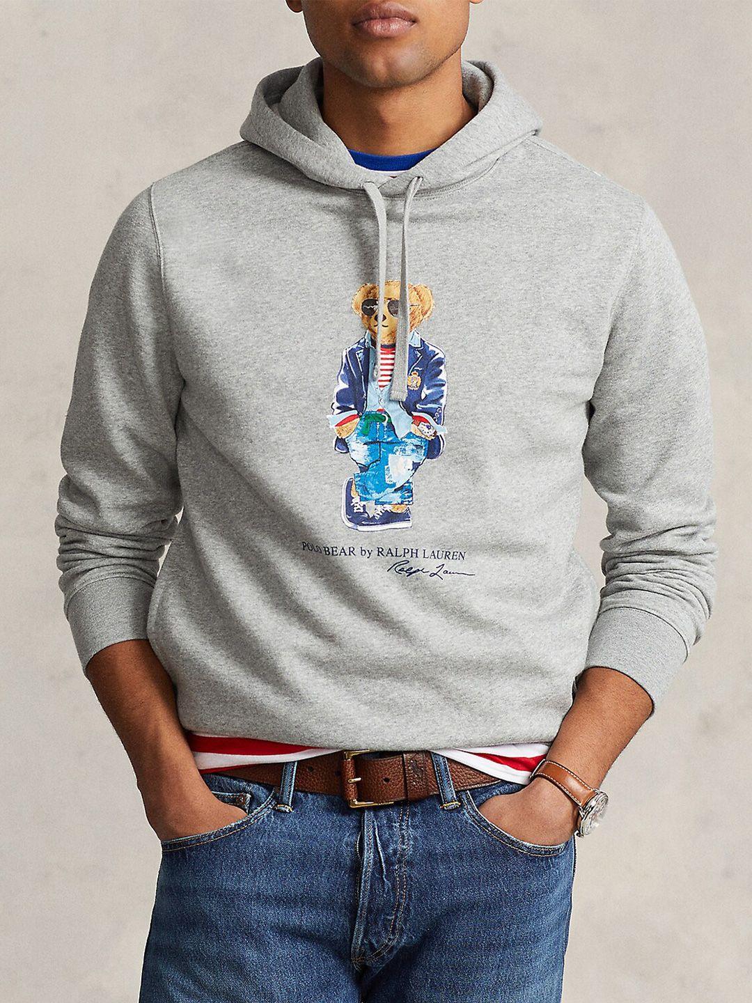 polo ralph lauren polo bear printed pullover sweatshirt