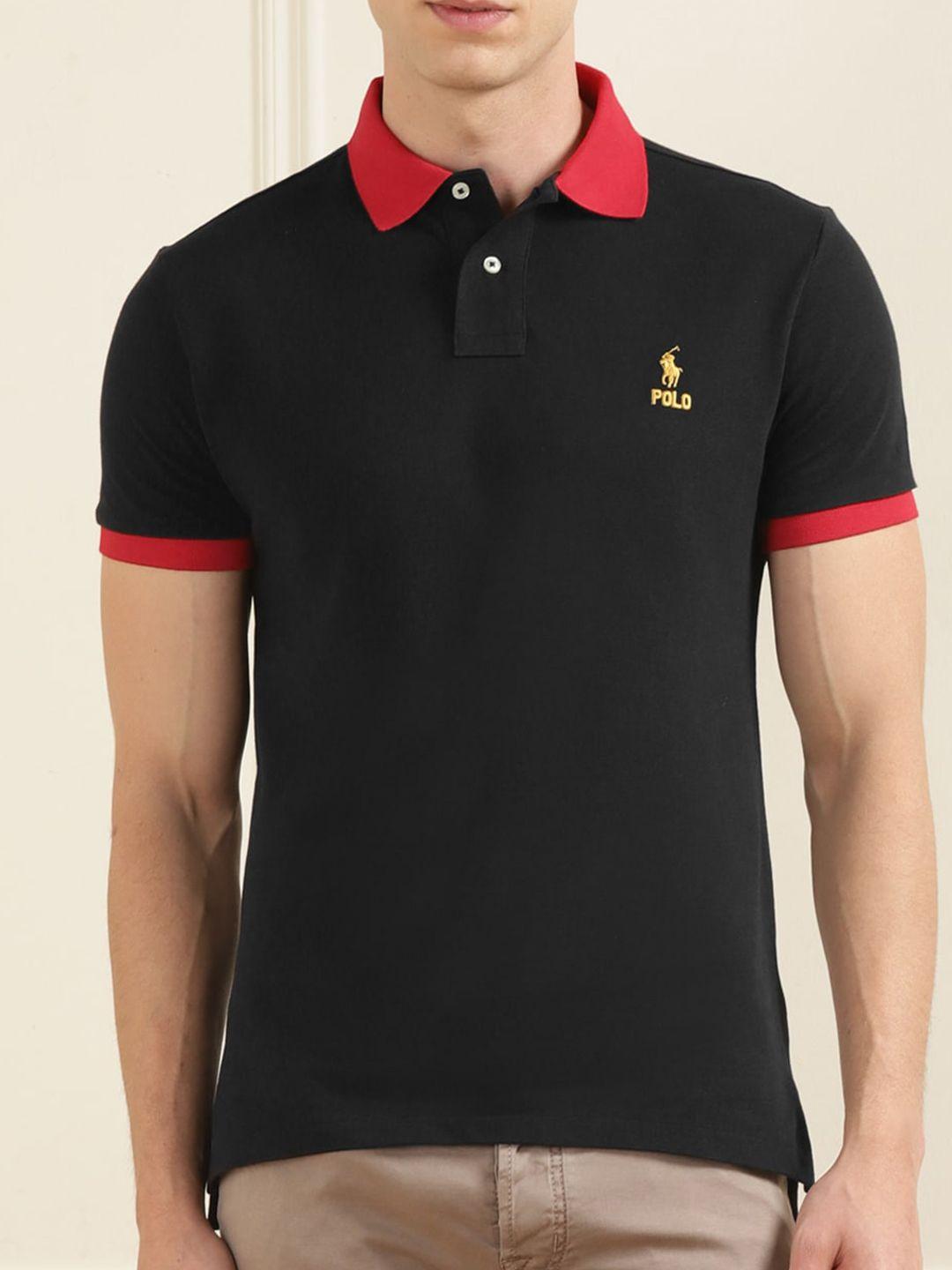 polo ralph lauren polo collar pure cotton t-shirt