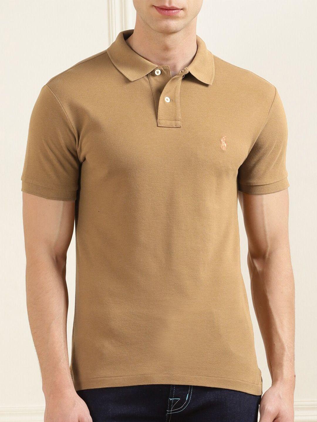 polo ralph lauren polo collar slim-fit cotton t-shirt