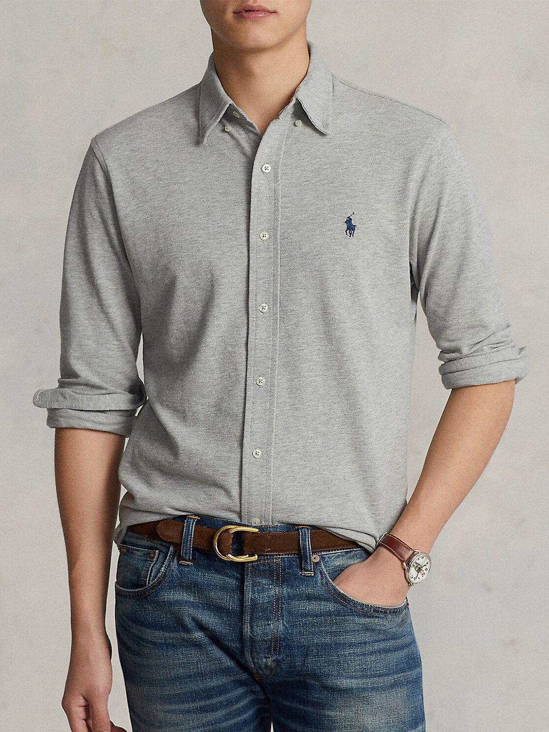polo ralph lauren spread collar cotton casual shirt