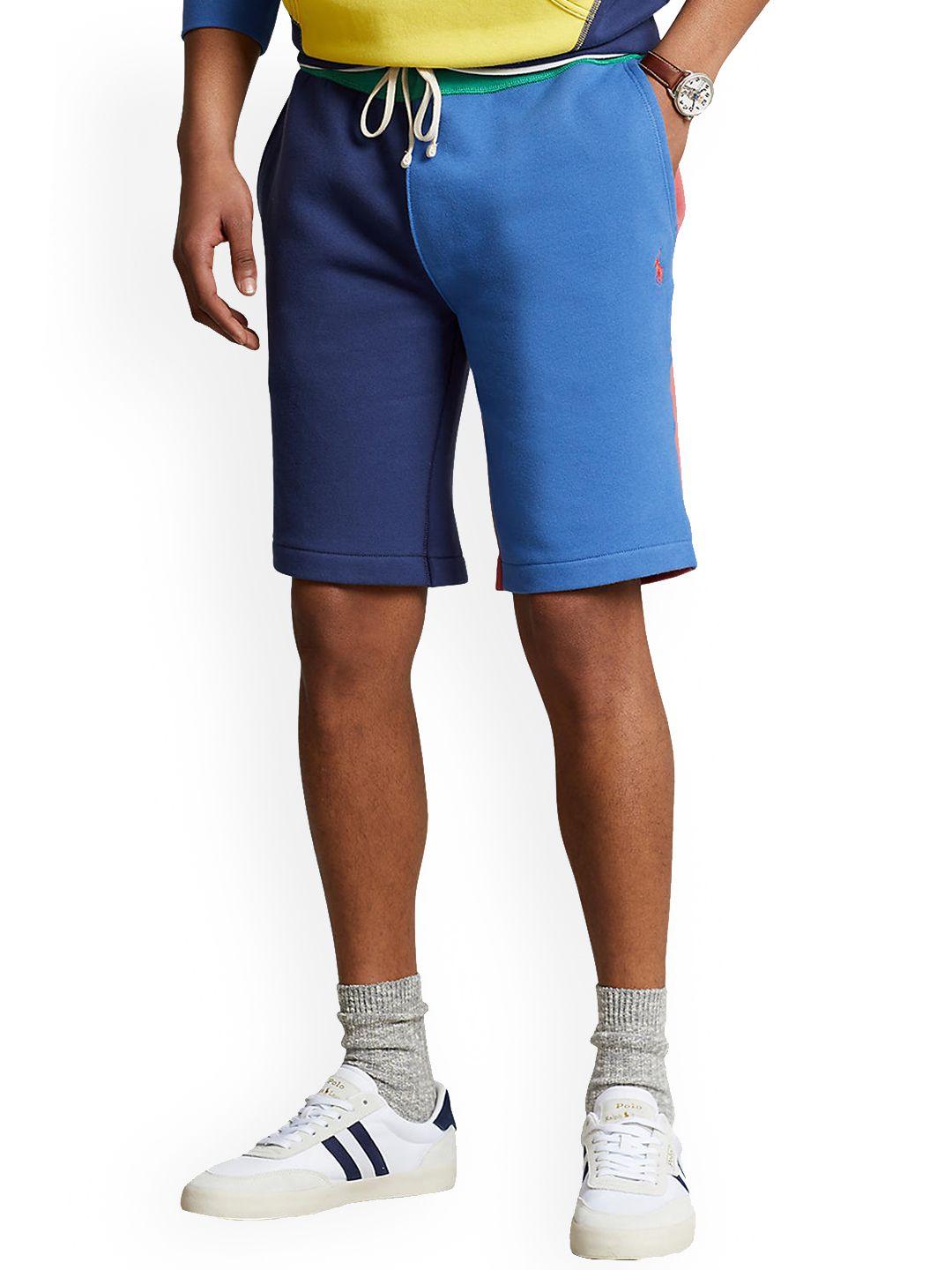 polo ralph lauren the rl men colorblocked knee-length shorts