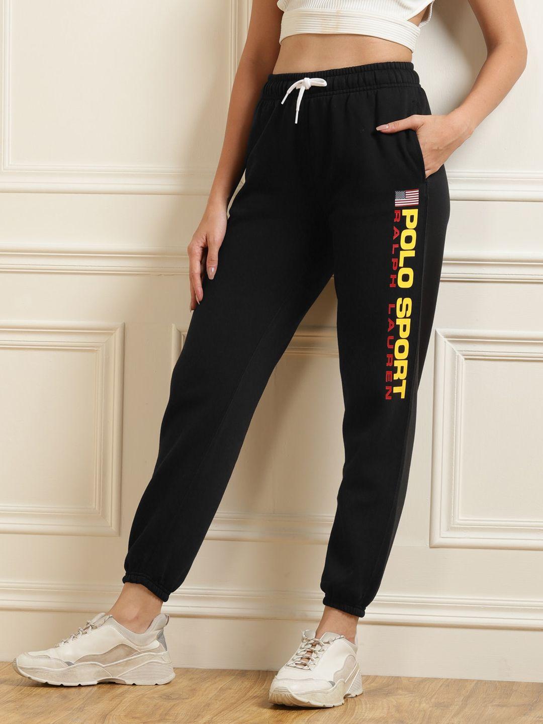 polo ralph lauren women black track pants