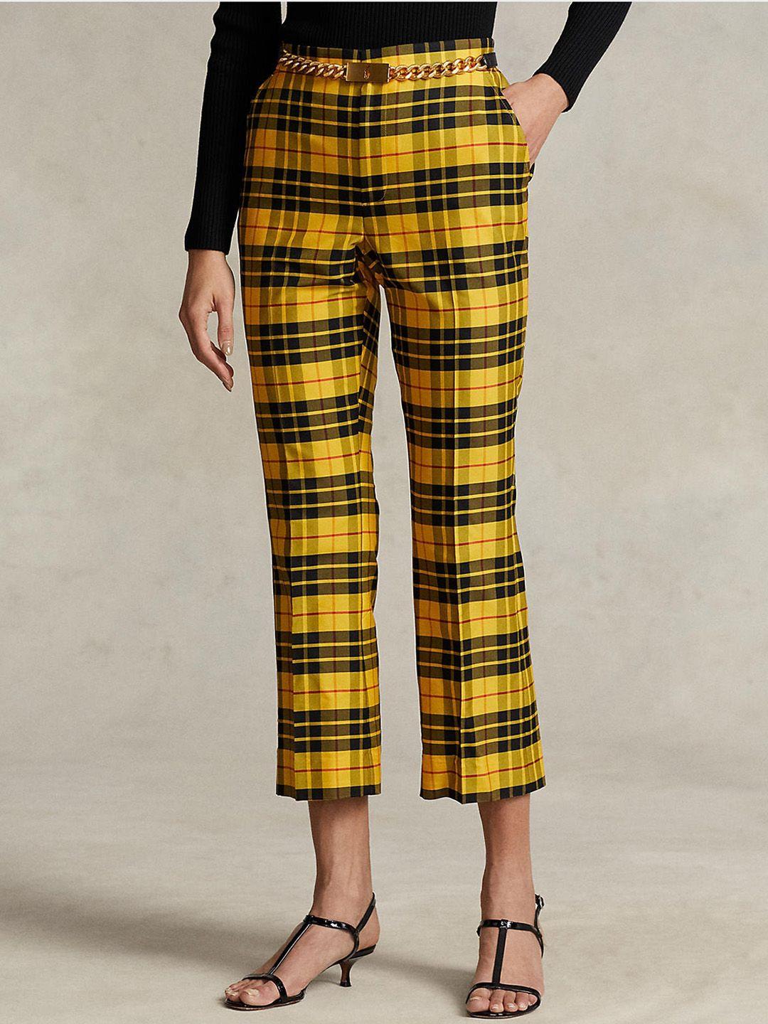 polo ralph lauren women checked trousers