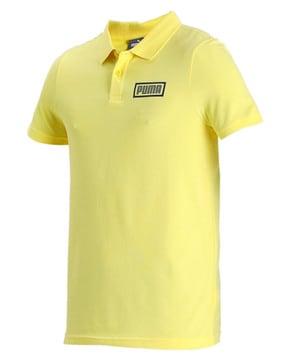 polo t-shirt with brand print