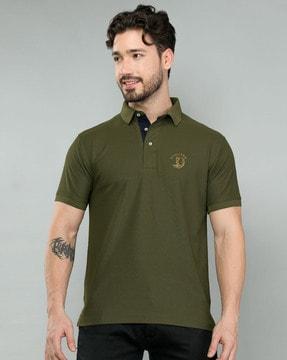 polo t-shirt with brand print