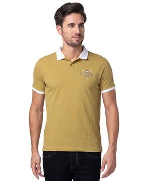 polo t-shirt with contrast border