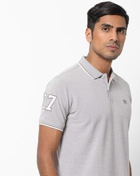 polo t-shirt with contrast tipping