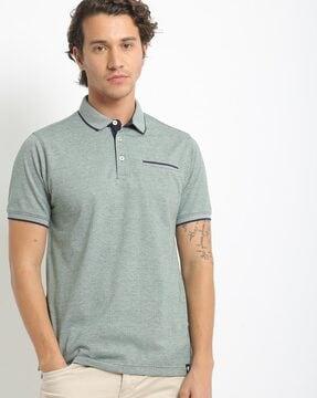 polo t-shirt with contrast tipping