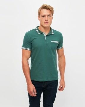 polo t-shirt with contrast tipping