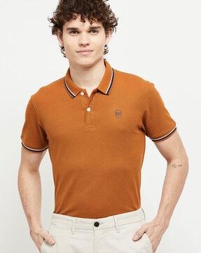 polo t-shirt with contrast tipping