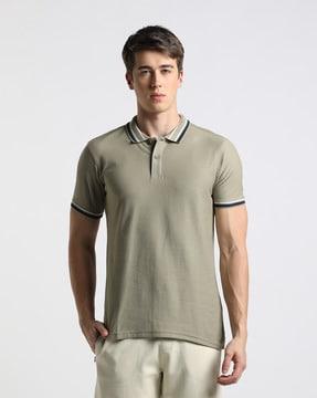 polo t-shirt with contrast tipping