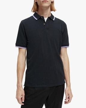 polo t-shirt with contrast tipping