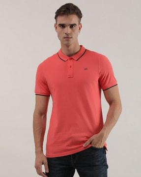 polo t-shirt with contrast tipping