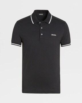 polo t-shirt with contrast tipping