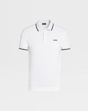 polo t-shirt with contrast tipping