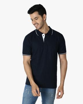 polo t-shirt with contrast tipping