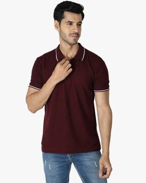 polo t-shirt with contrast tipping