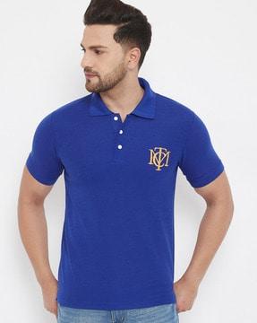 polo t-shirt with embroidered detail