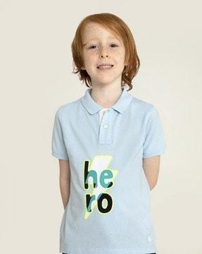 polo t-shirt with embroidered detail