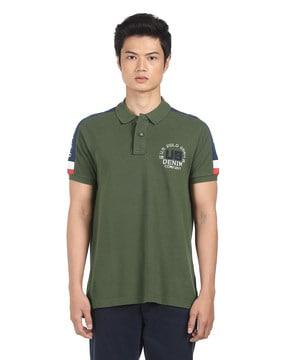 polo t-shirt with embroidered logo