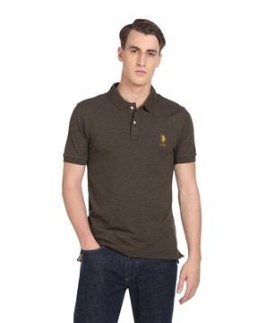 polo t-shirt with embroidered logo