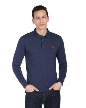 polo t-shirt with embroidered logo