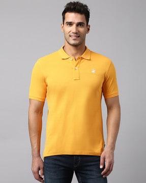 polo t-shirt with embroidered logo