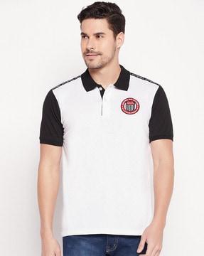 polo t-shirt with embroidery