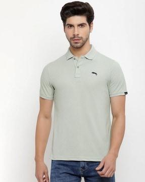 polo t-shirt with logo branding